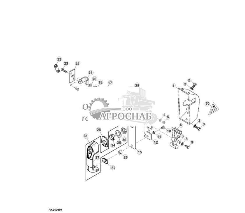 LEFT-HAND DOOR HANDLE 
